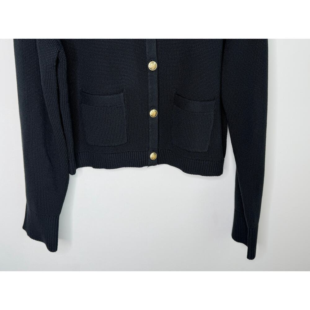 J. Crew Emilie Long Sleeve Button Front Knit Cardigan Sweater Black Womens S NWT - Picture 6 of 12